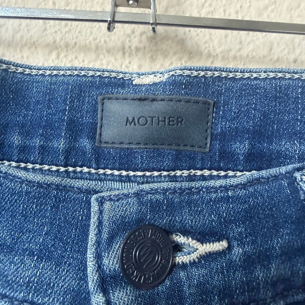 MOTHER The Hustler Ankle Fray Jeans in Wish On A Star Size 28 - Picture 4 of 8
